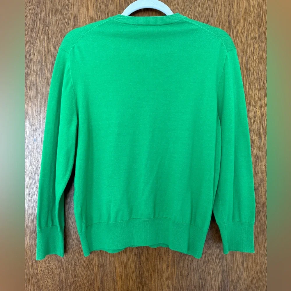J. Crew Kelly Green Button-Front Cardigan - Picture 2 of 5
